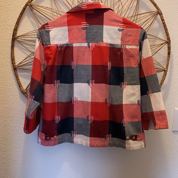 KEREN hartRed White and Blue Jacket/Blazer Size Small - Picture 4 of 8